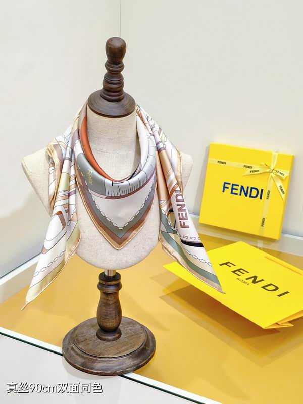 Fendi silk scarf hm02
